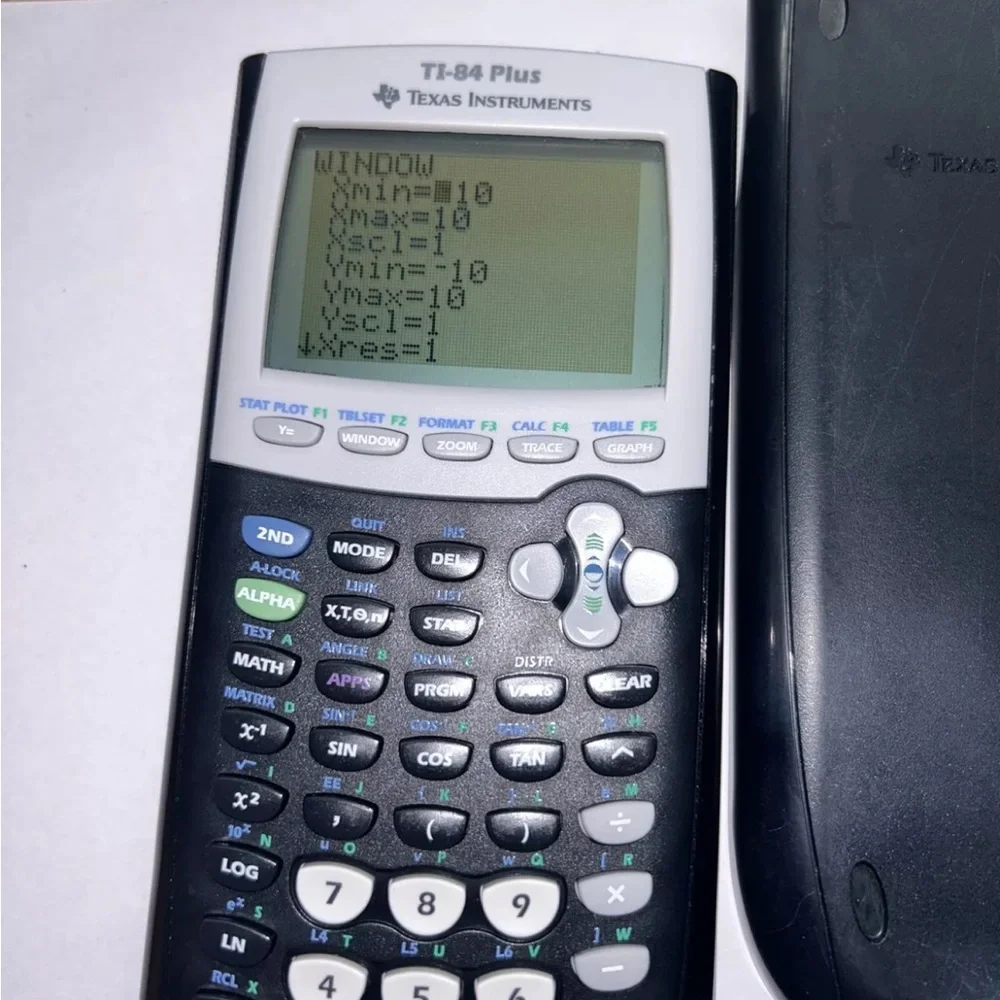 Texas Instrument TI 84 Plus Graphing Calculator W Cover Tested